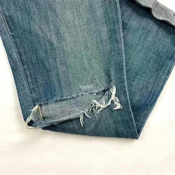 Adriano Goldschmied The Premiere Cuffed Ankle Skinny Straight Jeans Size 28R - Picture 7 of 16